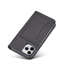 Заредете изображение във визуализатора на галерията – Magnet Card Case for iPhone 12 cover card wallet card stand black - TopMag
