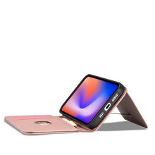 Заредете изображение във визуализатора на галерията – Magnet Card Case for iPhone 12 Pouch Card Wallet Card Stand Pink - TopMag
