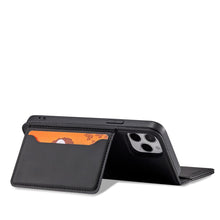 Заредете изображение във визуализатора на галерията – Magnet Card Case for iPhone 12 Pro Pouch Card Wallet Card Holder Black - TopMag
