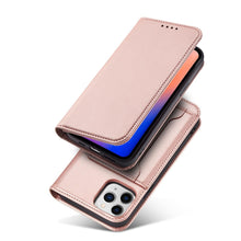 Заредете изображение във визуализатора на галерията – Magnet Card Case for iPhone 12 Pro Pouch Card Wallet Card Stand Pink - TopMag
