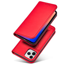 Заредете изображение във визуализатора на галерията – Magnet Card Case for iPhone 12 Pro Pouch Card Wallet Card Holder Red - TopMag
