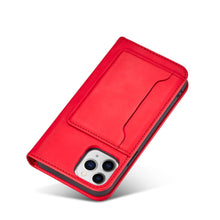 Заредете изображение във визуализатора на галерията – Magnet Card Case for iPhone 12 Pro Pouch Card Wallet Card Holder Red - TopMag
