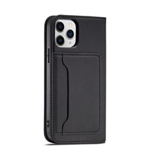 Заредете изображение във визуализатора на галерията – Magnet Card Case for iPhone 12 Pro Max Pouch Card Wallet Card Holder Black - TopMag
