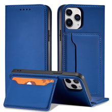 Заредете изображение във визуализатора на галерията – Magnet Card Case for iPhone 12 Pro Max Pouch Card Wallet Card Holder Blue - TopMag
