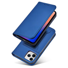 Заредете изображение във визуализатора на галерията – Magnet Card Case for iPhone 12 Pro Max Pouch Card Wallet Card Holder Blue - TopMag
