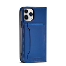 Заредете изображение във визуализатора на галерията – Magnet Card Case for iPhone 12 Pro Max Pouch Card Wallet Card Holder Blue - TopMag

