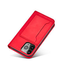 Заредете изображение във визуализатора на галерията – Magnet Card Case for iPhone 13 Pro Pouch Card Wallet Card Holder Red - TopMag
