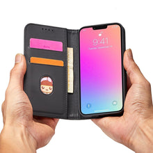 Заредете изображение във визуализатора на галерията – Magnet Card Case for iPhone 13 Pro Max Pouch Card Wallet Card Holder Black - TopMag

