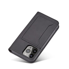 Заредете изображение във визуализатора на галерията – Magnet Card Case for iPhone 13 Pro Max Pouch Card Wallet Card Holder Black - TopMag
