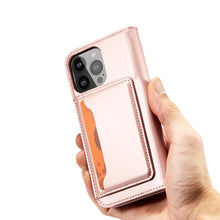 Заредете изображение във визуализатора на галерията – Magnet Card Case for iPhone 13 Pro Max Pouch Card Wallet Card Holder Pink - TopMag
