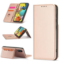 Заредете изображение във визуализатора на галерията – Magnet Card Case Case for Samsung Galaxy A12 5G Pouch Wallet Card Holder Pink - TopMag
