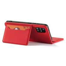 Заредете изображение във визуализатора на галерията – Magnet Card Case For Samsung Galaxy A12 5G Pouch Wallet Card Holder Red - TopMag
