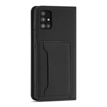 Заредете изображение във визуализатора на галерията – Magnet Card Case Case for Samsung Galaxy A52 5G Pouch Wallet Card Holder Black - TopMag
