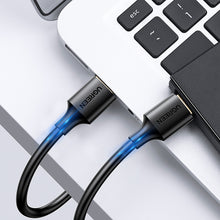 Заредете изображение във визуализатора на галерията – Ugreen USB cable - USB 2.0 480Mb/s 3m black (US102)
