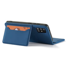 Заредете изображение във визуализатора на галерията – Magnet Card Case Case for Samsung Galaxy A52 5G Pouch Wallet Card Holder Blue - TopMag
