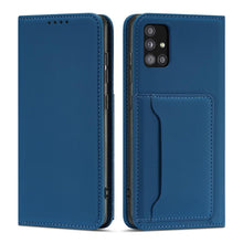 Заредете изображение във визуализатора на галерията – Magnet Card Case Case For Samsung Galaxy A13 5G Pouch Wallet Card Holder Blue - TopMag
