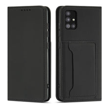 Заредете изображение във визуализатора на галерията – Magnet Card Case Case for Xiaomi Redmi Note 11 Pro Pouch Wallet Card Holder Black - TopMag
