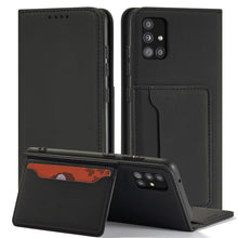 Заредете изображение във визуализатора на галерията – Magnet Card Case Case for Xiaomi Redmi Note 11 Pro Pouch Wallet Card Holder Black - TopMag
