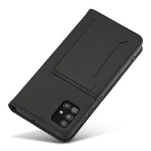 Заредете изображение във визуализатора на галерията – Magnet Card Case Case for Xiaomi Redmi Note 11 Pro Pouch Wallet Card Holder Black - TopMag
