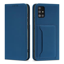Заредете изображение във визуализатора на галерията – Magnet Card Case for Xiaomi Redmi Note 11 Pro Pouch Card Wallet Card Holder Blue - TopMag
