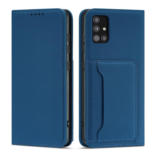 Magnet Card Case for Xiaomi Redmi Note 11 Pro Pouch Card Wallet Card Holder Blue - TopMag