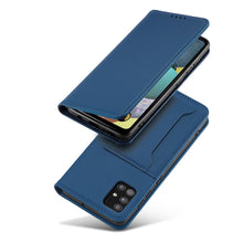 Заредете изображение във визуализатора на галерията – Magnet Card Case for Xiaomi Redmi Note 11 Pro Pouch Card Wallet Card Holder Blue - TopMag
