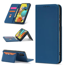 Заредете изображение във визуализатора на галерията – Magnet Card Case for Xiaomi Redmi Note 11 Pro Pouch Card Wallet Card Holder Blue - TopMag
