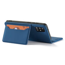 Заредете изображение във визуализатора на галерията – Magnet Card Case for Xiaomi Redmi Note 11 Pro Pouch Card Wallet Card Holder Blue - TopMag
