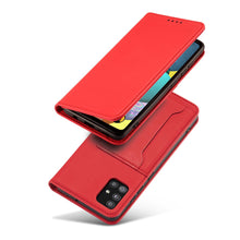 Заредете изображение във визуализатора на галерията – Magnet Card Case Case for Xiaomi Redmi Note 11 Pro Pouch Wallet Card Holder Card Stand Red - TopMag
