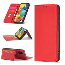 Заредете изображение във визуализатора на галерията – Magnet Card Case Case for Xiaomi Redmi Note 11 Pro Pouch Wallet Card Holder Card Stand Red - TopMag
