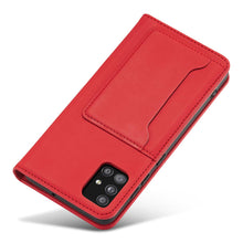 Заредете изображение във визуализатора на галерията – Magnet Card Case Case for Xiaomi Redmi Note 11 Pro Pouch Wallet Card Holder Card Stand Red - TopMag

