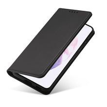 Заредете изображение във визуализатора на галерията – Magnet Card Case for Samsung Galaxy S22 + (S22 Plus) Pouch Wallet Card Holder Black - TopMag
