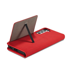 Заредете изображение във визуализатора на галерията – Magnet Card Case for Samsung Galaxy S22 + (S22 Plus) Pouch Wallet Card Holder Red - TopMag
