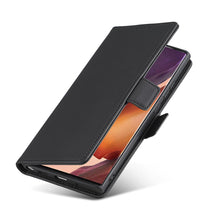 Заредете изображение във визуализатора на галерията – Magnet Card Case Case for Samsung Galaxy S22 Ultra Pouch Wallet Card Holder Black - TopMag
