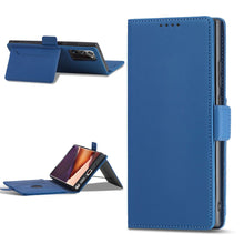Заредете изображение във визуализатора на галерията – Magnet Card Case Case for Samsung Galaxy S22 Ultra Cover Card Wallet Card Holder Blue - TopMag
