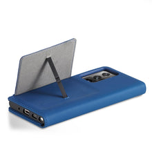 Заредете изображение във визуализатора на галерията – Magnet Card Case Case for Samsung Galaxy S22 Ultra Cover Card Wallet Card Holder Blue - TopMag
