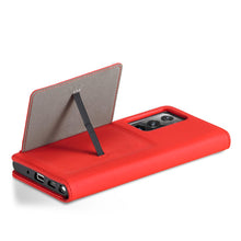 Заредете изображение във визуализатора на галерията – Magnet Card Case Case for Samsung Galaxy S22 Ultra Pouch Wallet Card Holder Red - TopMag
