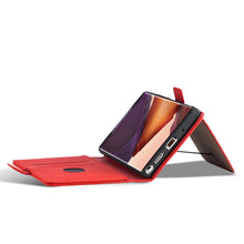 Заредете изображение във визуализатора на галерията – Magnet Card Case Case for Samsung Galaxy S22 Ultra Pouch Wallet Card Holder Red - TopMag

