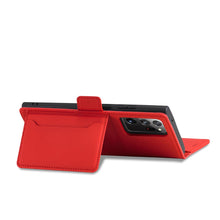Заредете изображение във визуализатора на галерията – Magnet Card Case Case for Samsung Galaxy S22 Ultra Pouch Wallet Card Holder Red - TopMag
