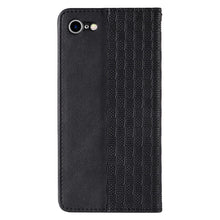 Заредете изображение във визуализатора на галерията – Magnet Strap Case Case for iPhone SE 2022 / SE 2020 / iPhone 8 / iPhone 7 Pouch Wallet + Mini Lanyard Pendant Black - TopMag

