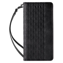 Заредете изображение във визуализатора на галерията – Magnet Strap Case Case for iPhone SE 2022 / SE 2020 / iPhone 8 / iPhone 7 Pouch Wallet + Mini Lanyard Pendant Black - TopMag
