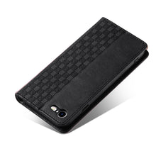 Заредете изображение във визуализатора на галерията – Magnet Strap Case Case for iPhone SE 2022 / SE 2020 / iPhone 8 / iPhone 7 Pouch Wallet + Mini Lanyard Pendant Black - TopMag
