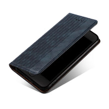 Заредете изображение във визуализатора на галерията – Magnet Strap Case Case for iPhone SE 2022 / SE 2020 / iPhone 8 / iPhone 7 Pouch Wallet + Mini Lanyard Pendant Blue - TopMag
