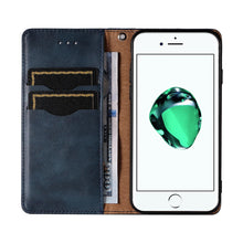 Заредете изображение във визуализатора на галерията – Magnet Strap Case Case for iPhone SE 2022 / SE 2020 / iPhone 8 / iPhone 7 Pouch Wallet + Mini Lanyard Pendant Blue - TopMag
