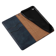 Заредете изображение във визуализатора на галерията – Magnet Strap Case Case for iPhone SE 2022 / SE 2020 / iPhone 8 / iPhone 7 Pouch Wallet + Mini Lanyard Pendant Blue - TopMag
