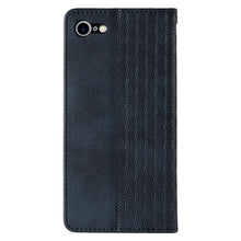 Заредете изображение във визуализатора на галерията – Magnet Strap Case Case for iPhone SE 2022 / SE 2020 / iPhone 8 / iPhone 7 Pouch Wallet + Mini Lanyard Pendant Blue - TopMag
