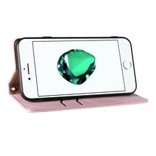 Заредете изображение във визуализатора на галерията – Magnet Strap Case Case for iPhone SE 2022 / SE 2020 / iPhone 8 / iPhone 7 Pouch Wallet + Mini Lanyard Pendant Pink - TopMag
