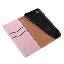 Заредете изображение във визуализатора на галерията – Magnet Strap Case Case for iPhone SE 2022 / SE 2020 / iPhone 8 / iPhone 7 Pouch Wallet + Mini Lanyard Pendant Pink - TopMag
