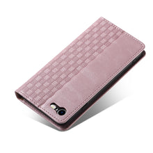 Заредете изображение във визуализатора на галерията – Magnet Strap Case Case for iPhone SE 2022 / SE 2020 / iPhone 8 / iPhone 7 Pouch Wallet + Mini Lanyard Pendant Pink - TopMag
