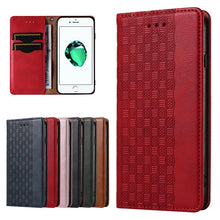 Заредете изображение във визуализатора на галерията – Magnet Strap Case Case for iPhone SE 2022 / SE 2020 / iPhone 8 / iPhone 7 Pouch Wallet + Mini Lanyard Pendant Red - TopMag

